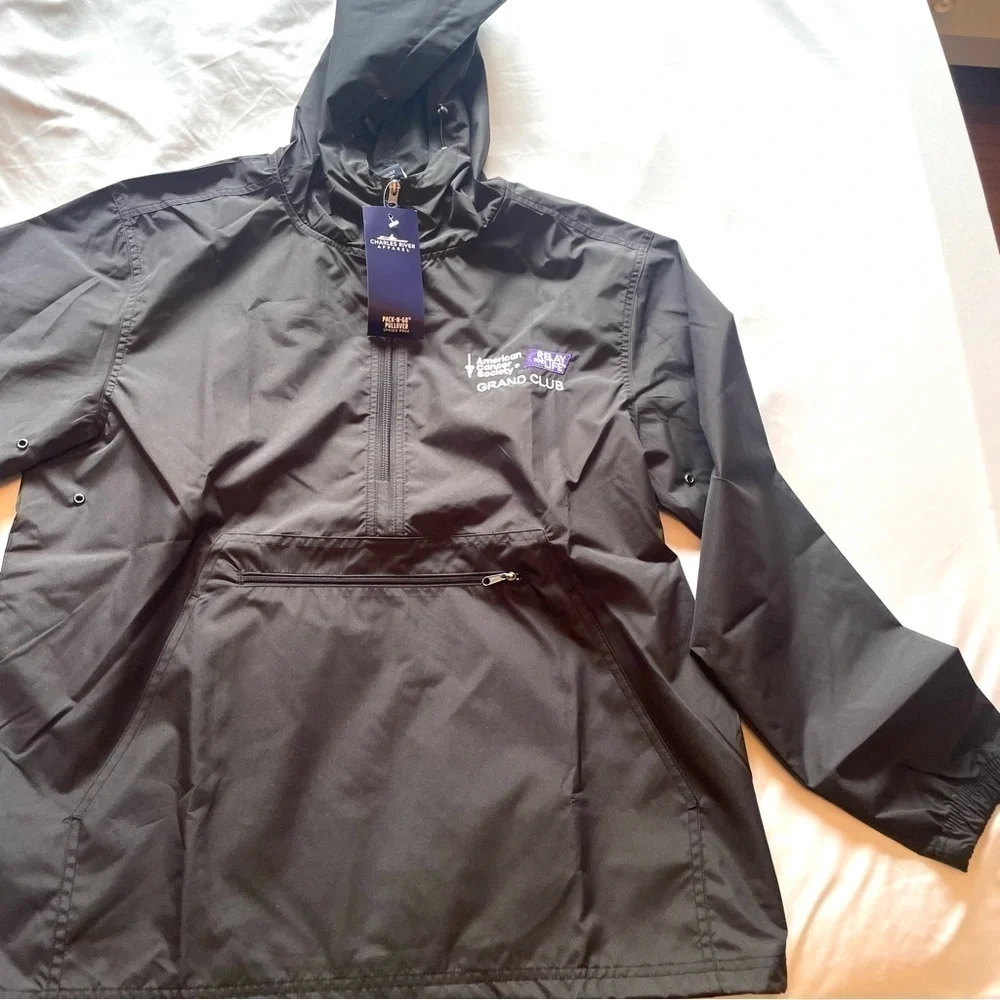 NWT Charles River Apparel Pack & Go Pullover – Men's – Relay for Life